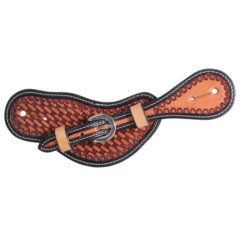 Professional's Choice Tack Ladies / Chestnut Professional Choice Black and Chestnut Ladies and Youth Spur Straps