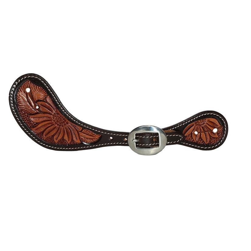 Professional's Choice Tack Ladies / Chocolate Professional Choice Sunflower Brown Tool Women's Muleshoe Spur Straps