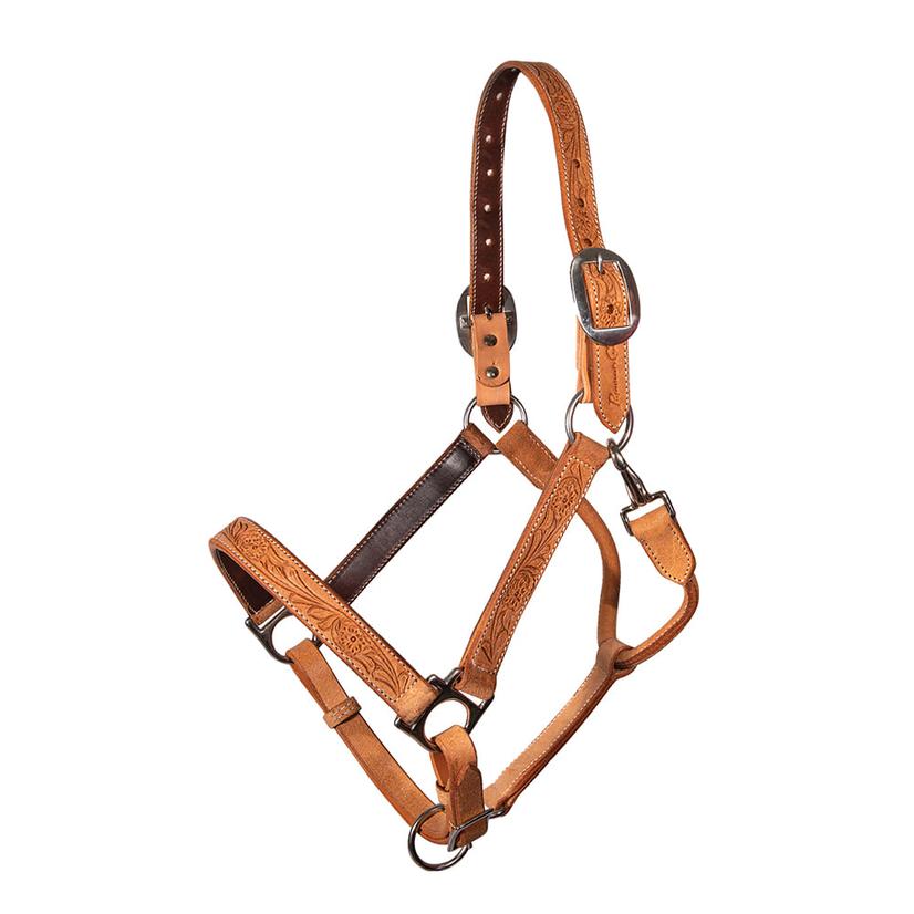Professional's Choice Tack Leather Professional's Choice Floral Rough Out Halter