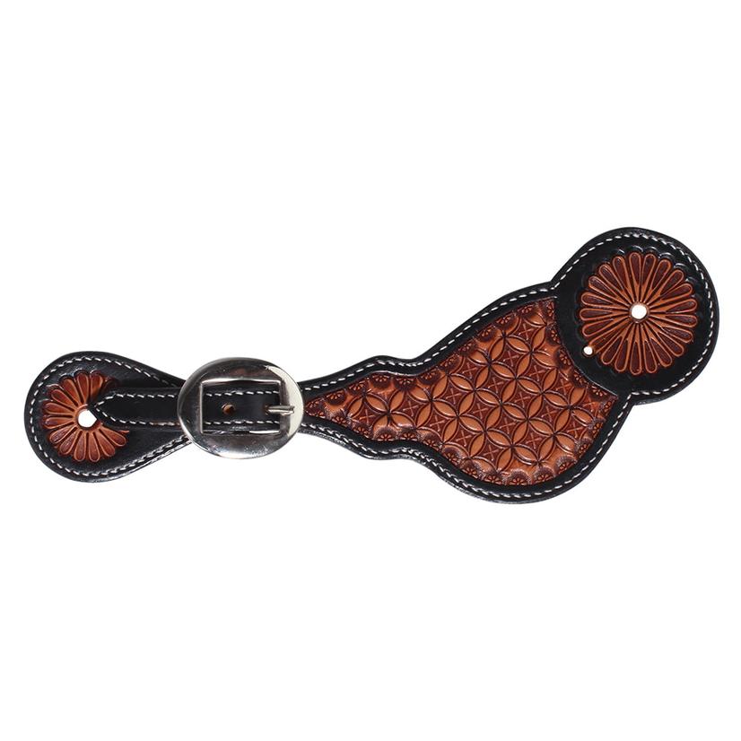 Professional's Choice Tack Men's / Brown Professional Choice X-Box Tooled Men's Spur Straps