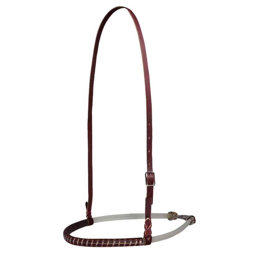 Professional's Choice Tack OSFA Professional Choice Double Rope Latigo Leather Covered Noseband