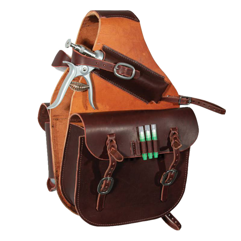 Professional's Choice Tack Professional Choice Brown Leather Medicine Saddle Bag