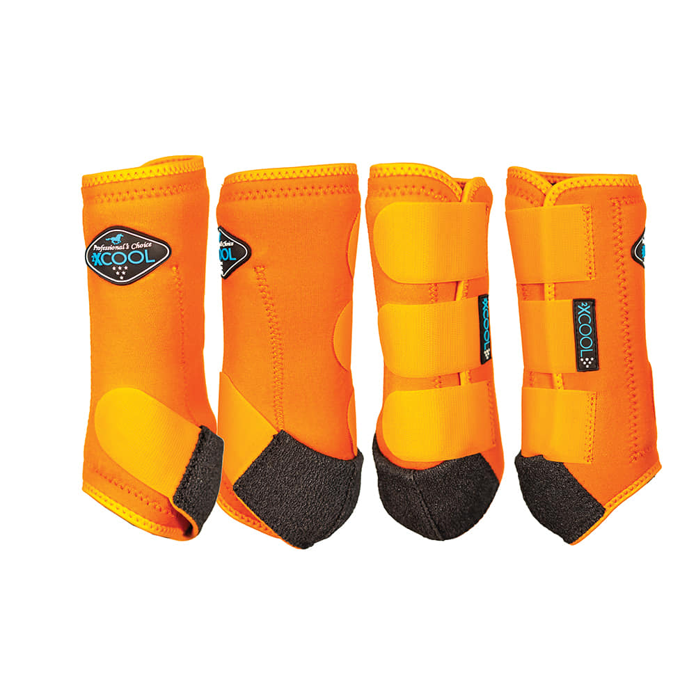 Professional's Choice Tack Professional's Choice 2X Cool Sport Medicine Boots  in Orange- 4 Pack