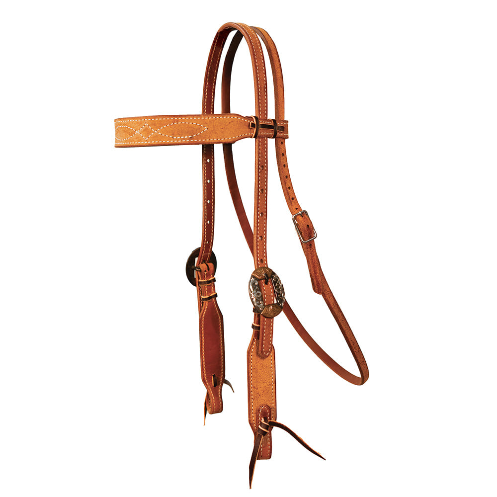 Professional's Choice Tack Professional's Choice Natural Rough Out Gunslinger Browband Headstall