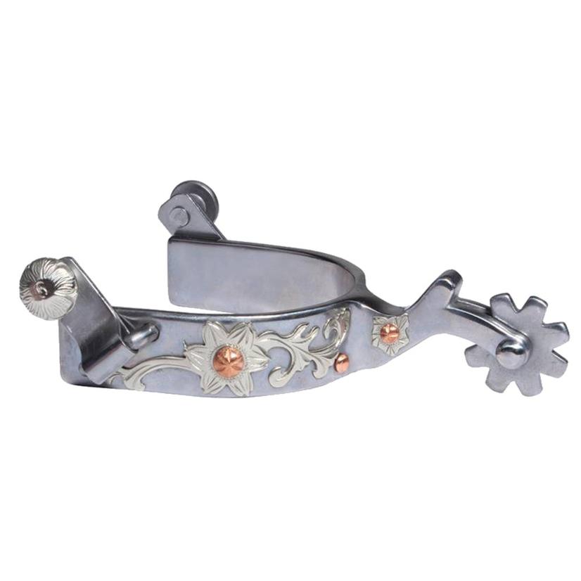 Professional's Choice Tack Silver / Youth Professional Choice Silver Floral Youth Spur