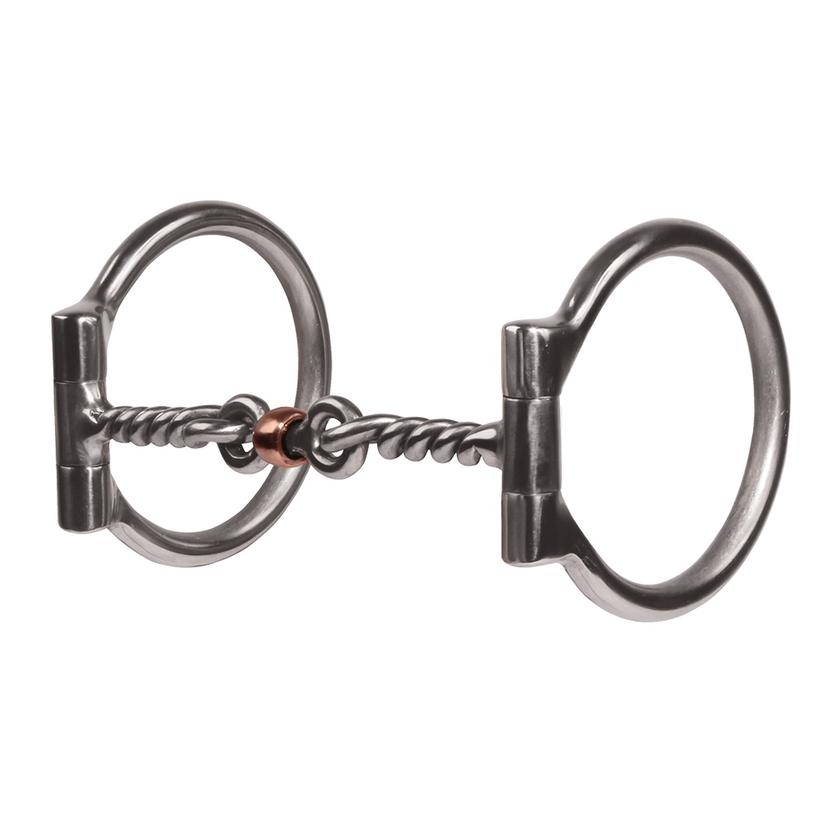 Professional's Choice Tack Stainless / 5 1/4" Professional's Choice Equisential D-Ring Snaffle With Twisted Dog Bone Bit