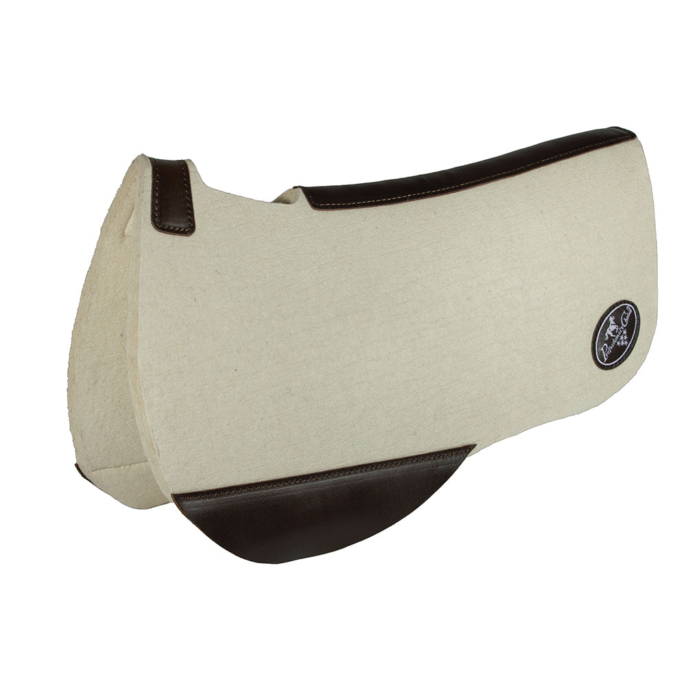 Professional's Choice Tack Tan / 28X30 / 3/4 Professional's Choice Steam Pressed Round Felt Bottom Saddle Pad