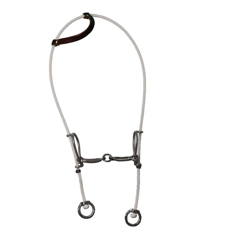 Professional's Choice Tack White / 5.5 Professional's Choice 900 Series Rope Gag Square Bar Lifesaver Snaffle
