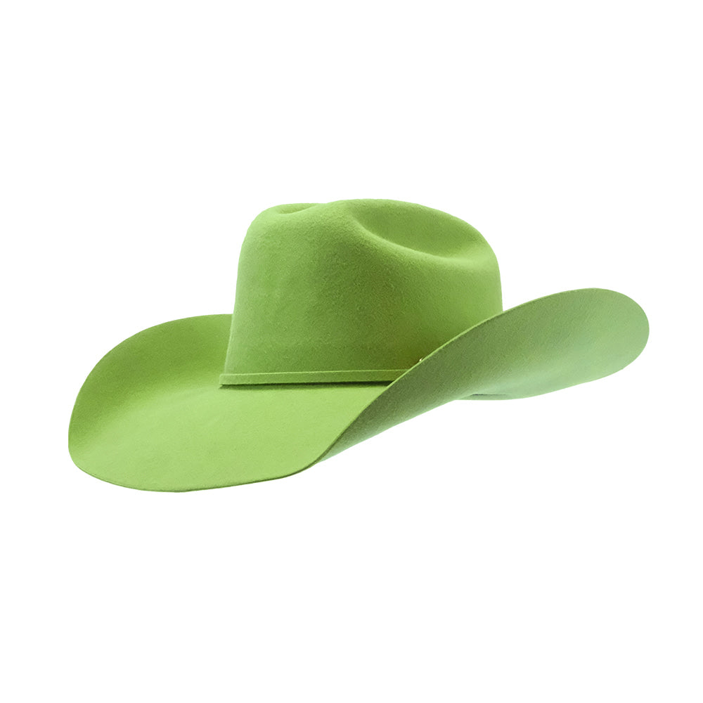 ProHats Hats ProHats Lime Green 4.25" Brim Wool Precreased Felt Hat