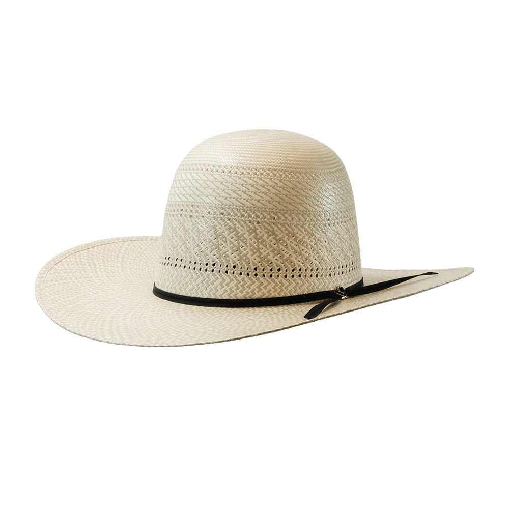 ProHats Hats ProHats PH3B 4.25" Brim Open Crown Natural Straw Hat Black Band and Dri-Lex Sweatband