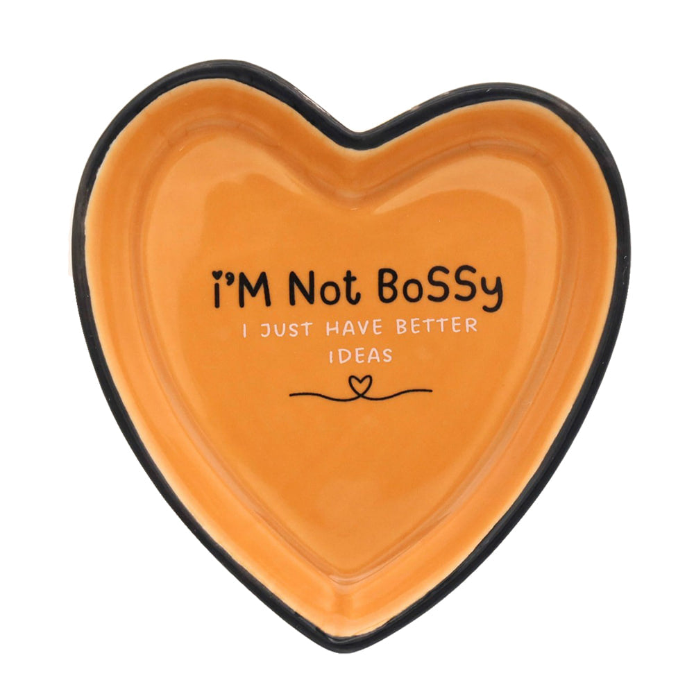 Properly Improper Home Decor Properly Improper I'm Not Bossy Heart Trinket Tray