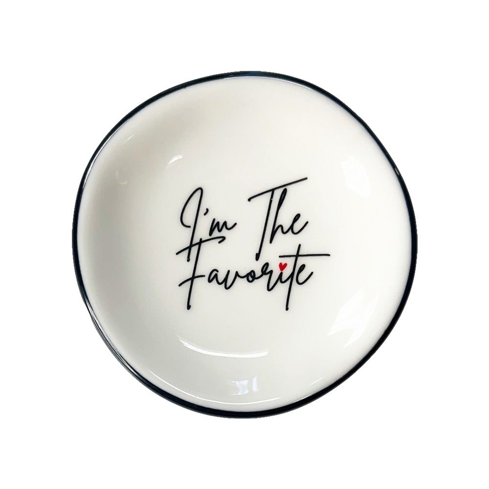 Properly Improper Home Decor Properly Improper I'm The Favorite Round Ring Dish