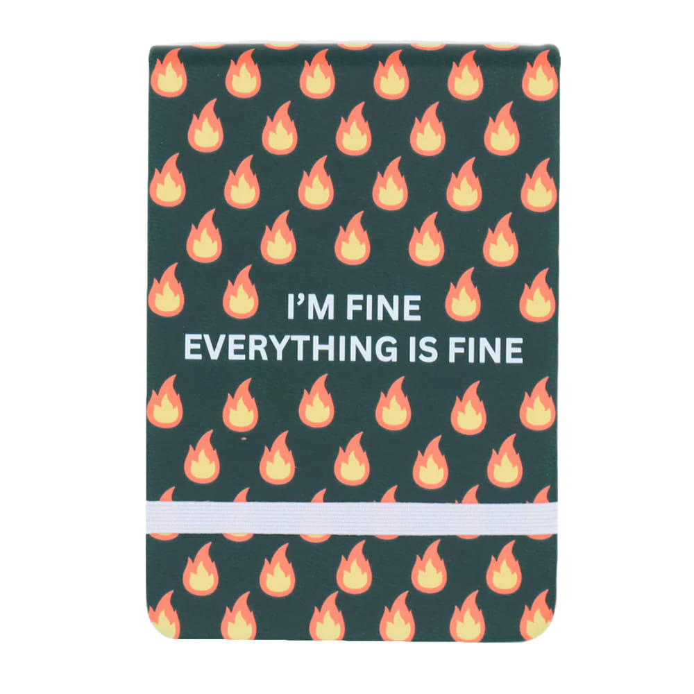 Properly Improper Other Properly Improper I'm Fine Everything Is Fine Leatherette Pocket Journal