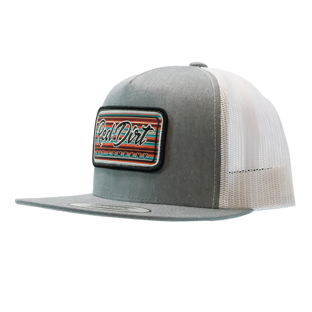 Red Dirt Hat Company Hats Grey/White / Osfa Red Dirt Hat Company Serape Grey and White Cap