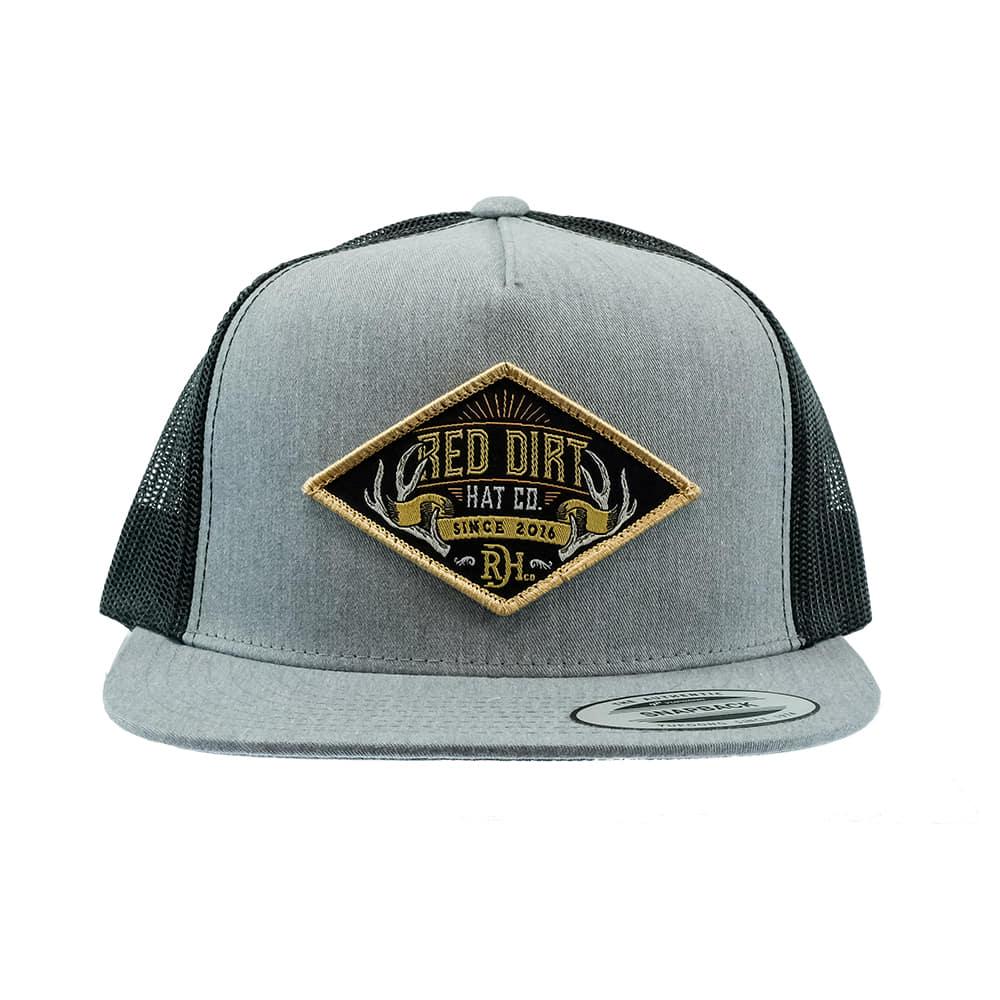 Red Dirt Hat Company Hats OSFA / GREY/BLACK Red Dirt Hat Company Antlers Cap
