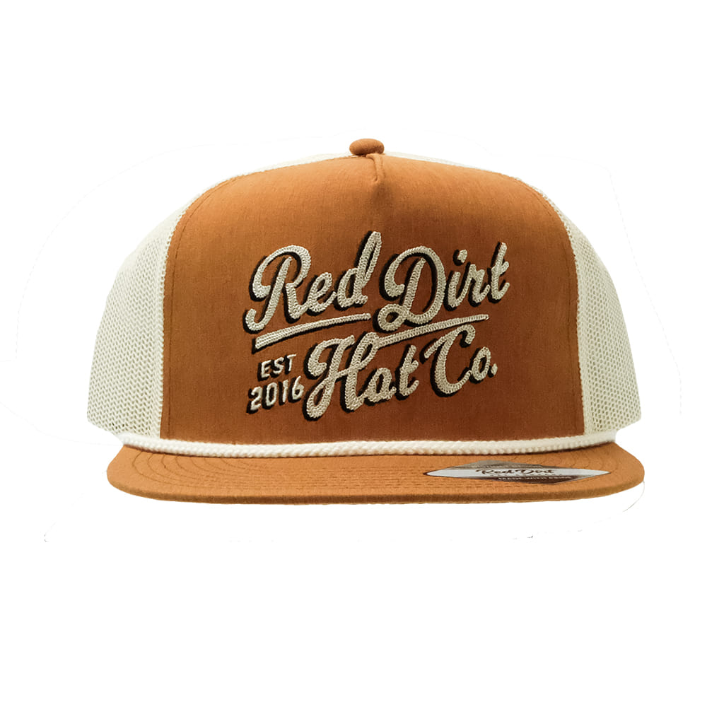 Red Dirt Hat Company Hats Red Dirt Hat Company Orange and Putty Sienna with Putty Rope Cap