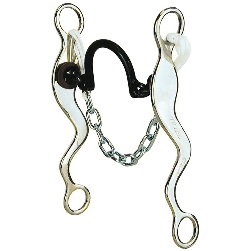 Reinsman Tack Stainless Steel Reinsman Mike Beers Large Port Chain Bit