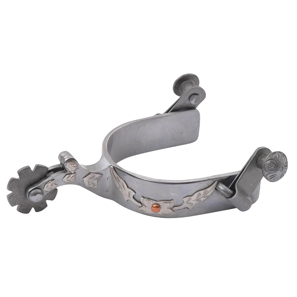 Reinsman Tack Youth / Silver Reinsman All Around Silver Floral Youth Spurs