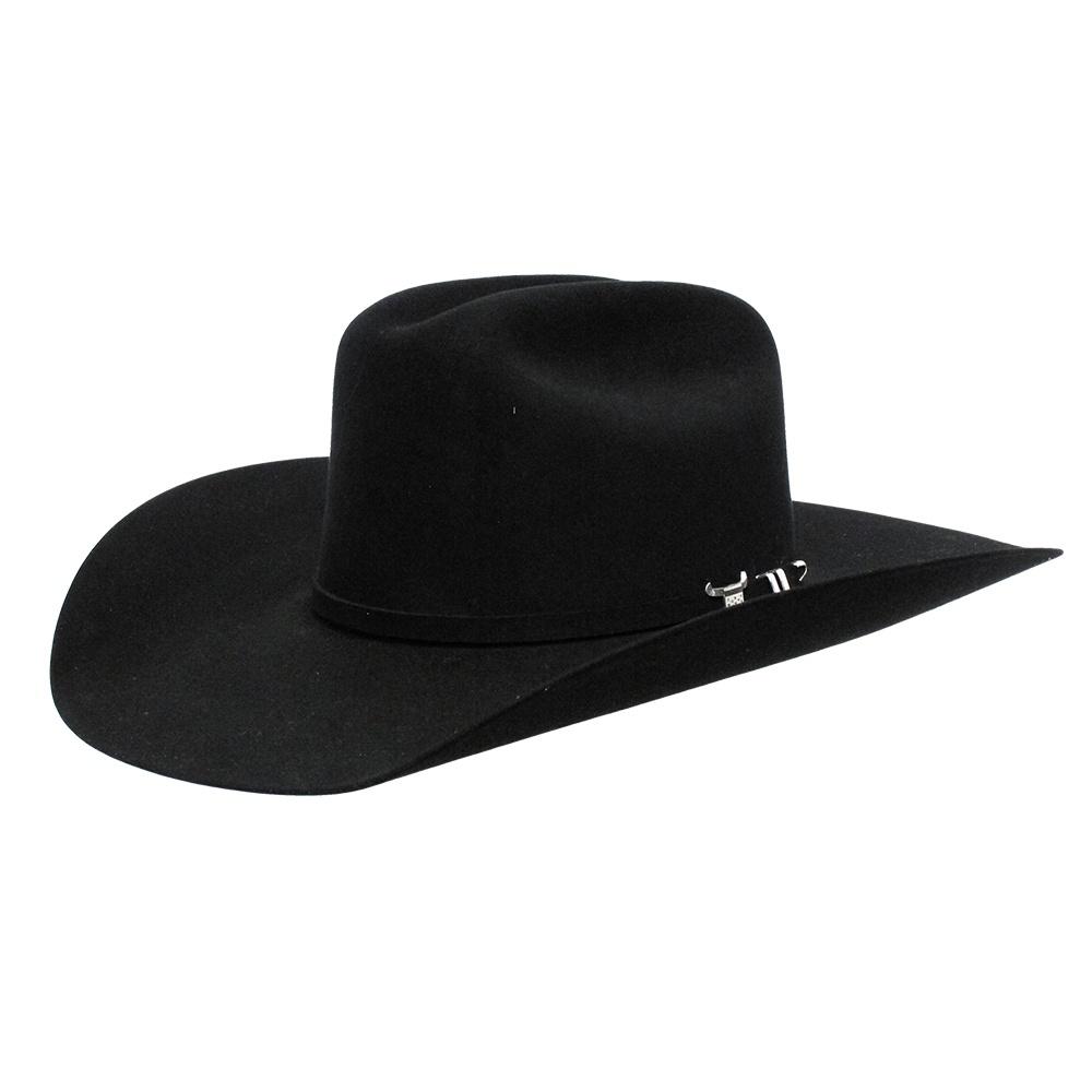 Resistol Hats Hats Resistol 6X USTRC 4.25" Brim Black Felt Hat with Dril-ex - Precreased