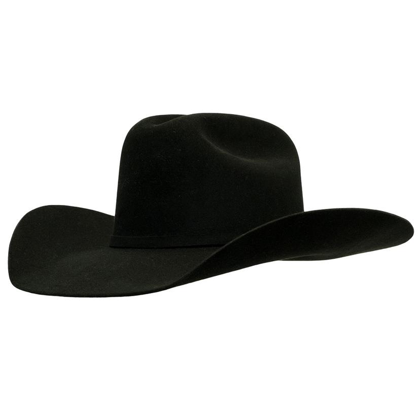 Resistol Hats Hats Resistol 6X USTRC 4.25" Brim Black Felt Hat with Dril-ex - Precreased