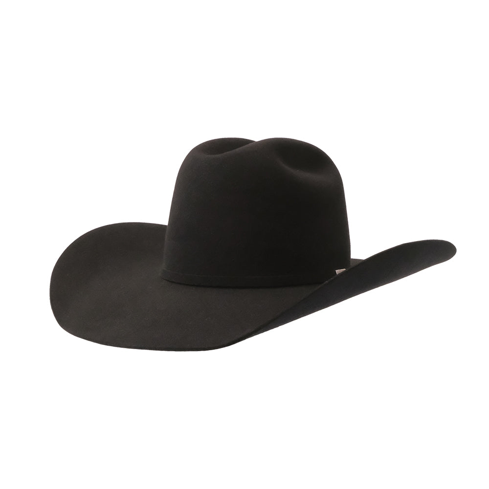 Resistol Hats Hats Resistol Black Five Star Precreased 4 1/4" Brim Felt Hat