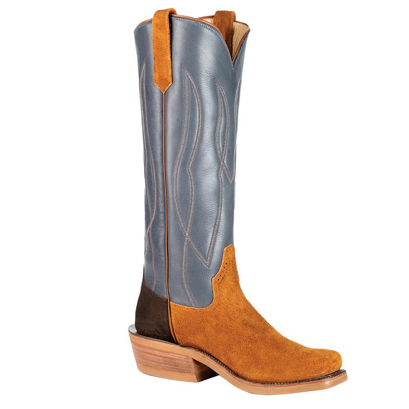 Rios Of Mercedes Footwear Rios of Mercedes Navy Waxy Kansas Rust Crazyhorse Rough Out Men's Boot