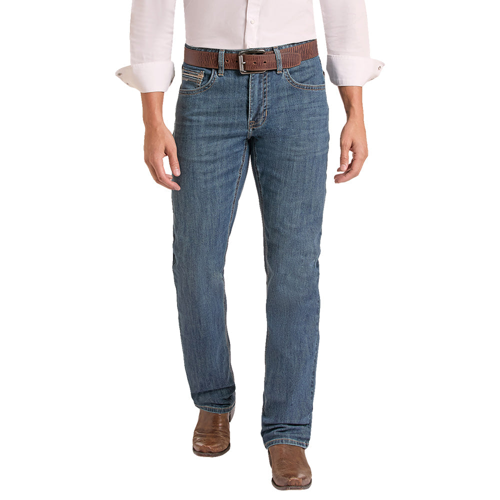ROCK AND ROLL COWBOY 200 MENS PANTS AND JEANS Straight Embroidery Alpha Relaxed Bootcut