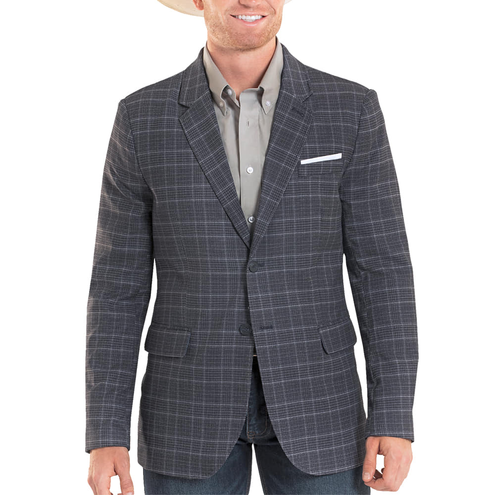 Rock and Roll Cowboy Apparel Plaid Sportscoat