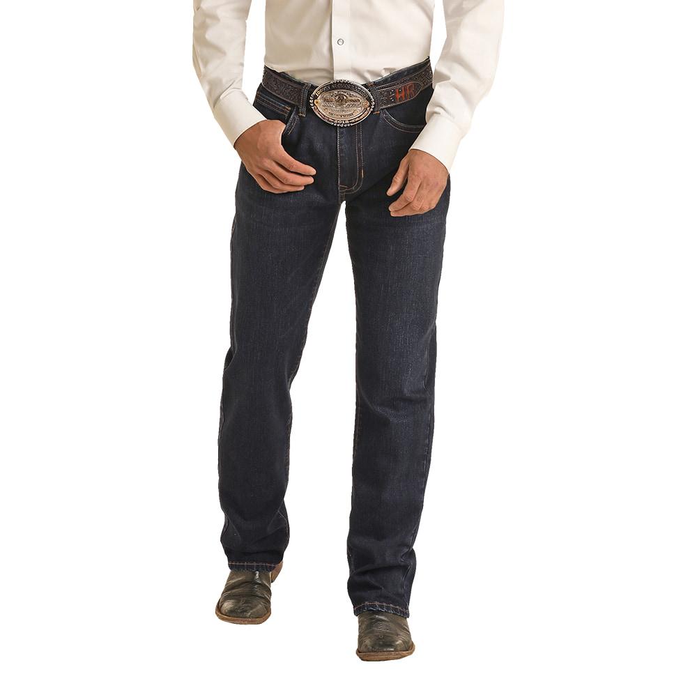 Rock and Roll Cowboy Apparel Rock & Roll Cowboy Vintage 46 Embroidered Stackable Men's Jean