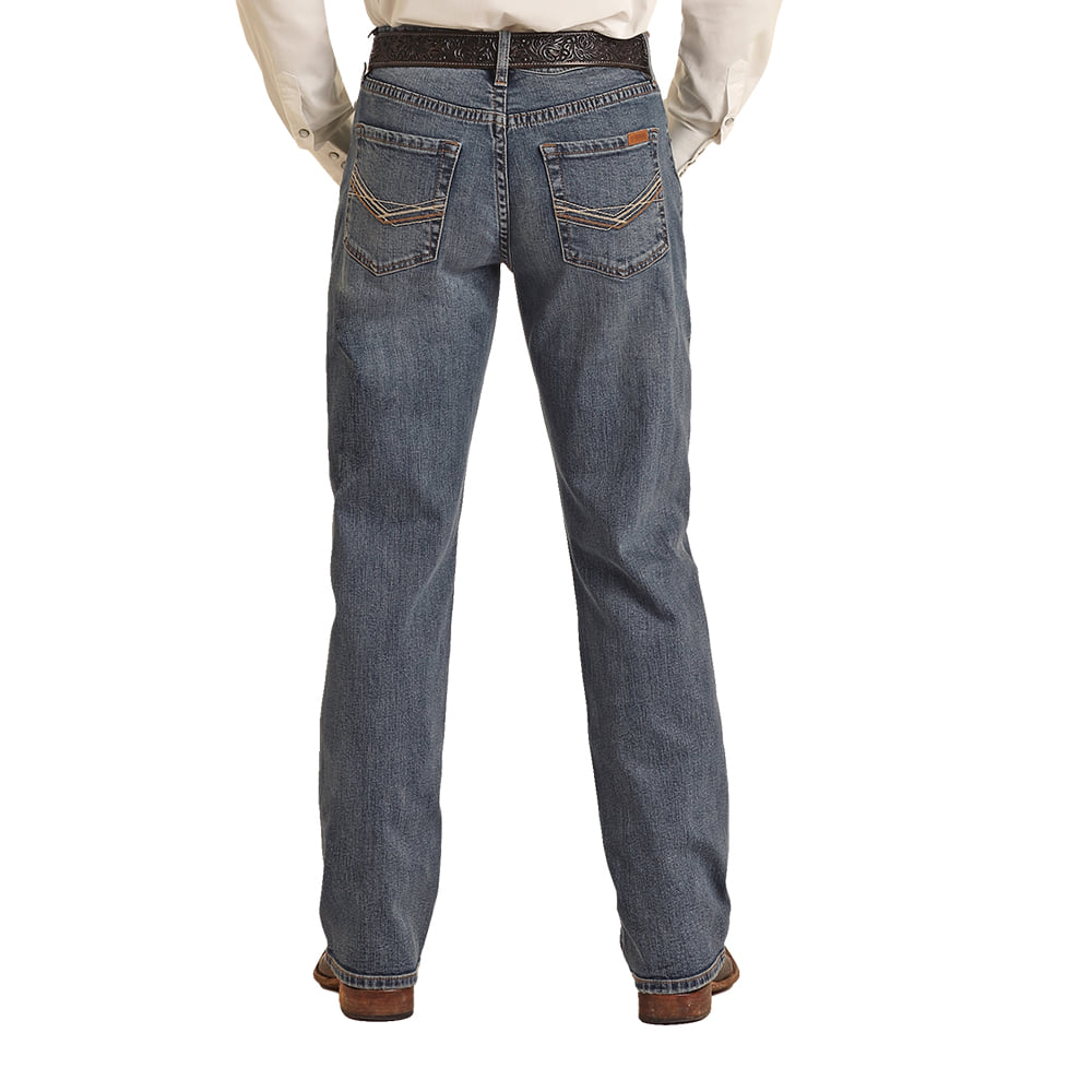Rock & Roll Cowboy Apparel Rock And Roll Men's Medium Vintage Stackable Relaxed Fit Jeans