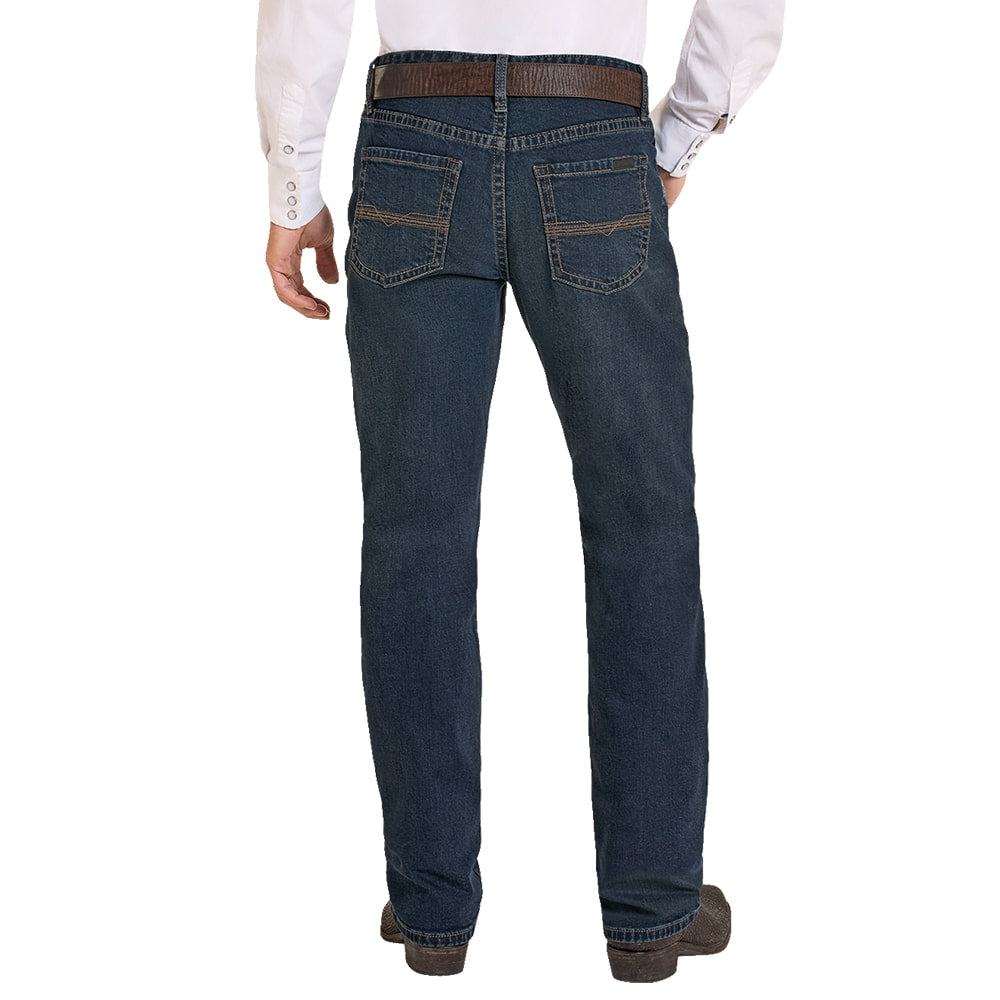 Rock & Roll Cowboy Apparel Rock & Roll Cowboy Men's Dark Vintage 46 Double Barrel Stackable Jeans