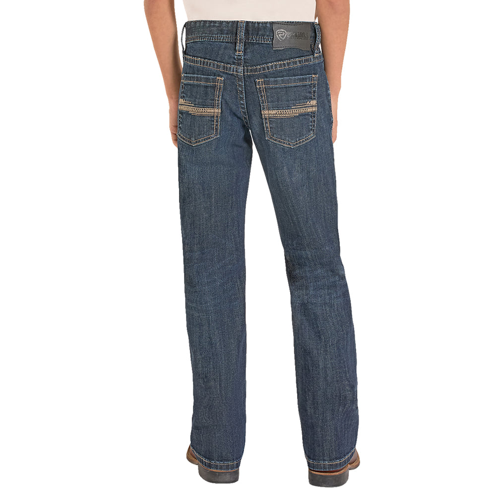 Rock & Roll Cowboy Apparel Rock & Roll Denim Boy's Embroidery Straight Bootcut Jean
