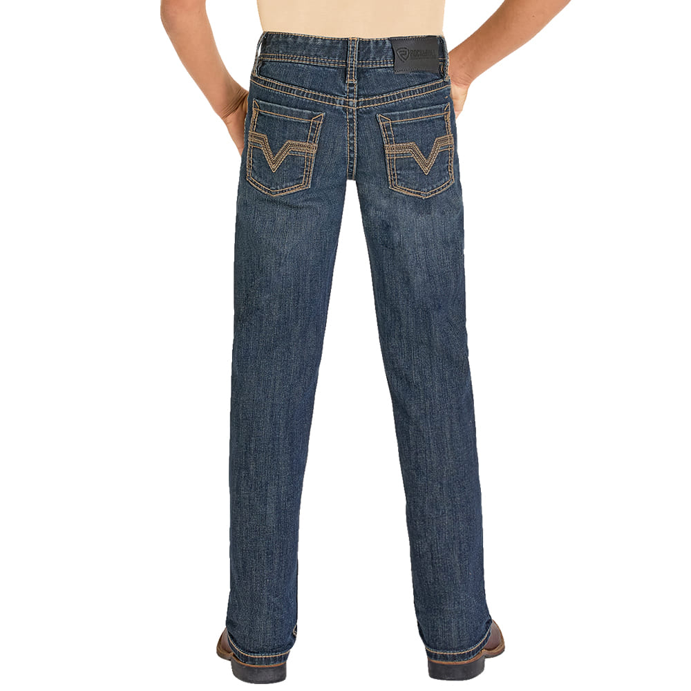 Rock & Roll Cowboy Apparel Rock & Roll Denim Revolver Dark Wash Boy's Jeans