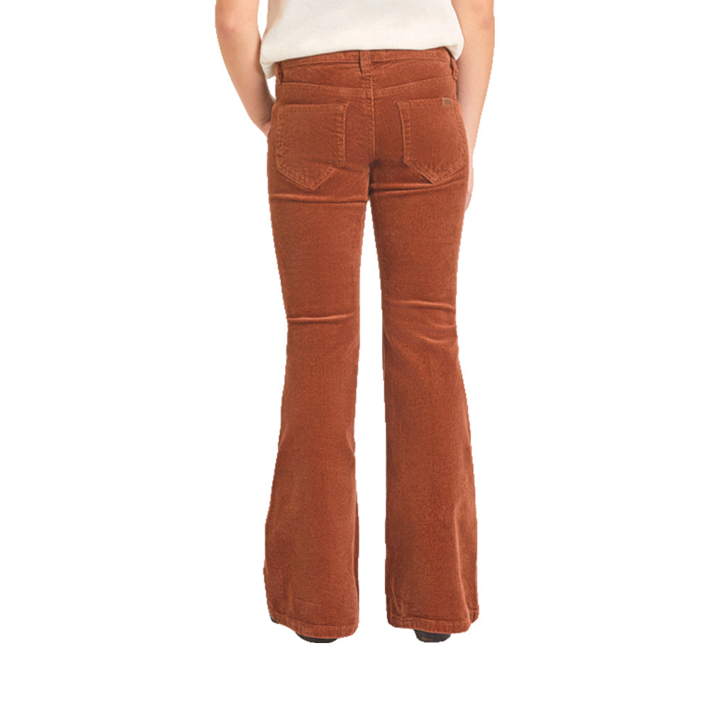 Rock & Roll Cowgirl Apparel Rock & Roll Cowgirl Girl's Rust Corduroy Flare Jeans