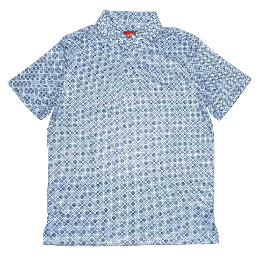 Rodeo Clothing Apparel Rodeo Clothing Men's Light Blue Short Sleeve Polo