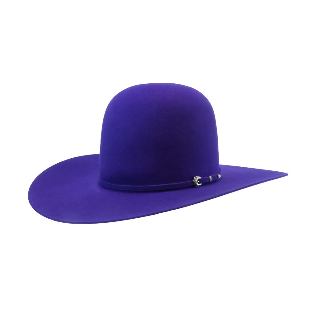 Rodeo King Hats Rodeo King 7X Purple 4.25" Brim Open Crown Felt Cowboy Hat