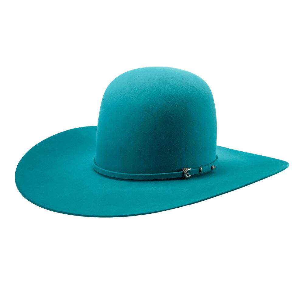 Rodeo King Hats Rodeo King 7X Turquoise 4.5" Brim Open Crown Felt Cowboy Hat