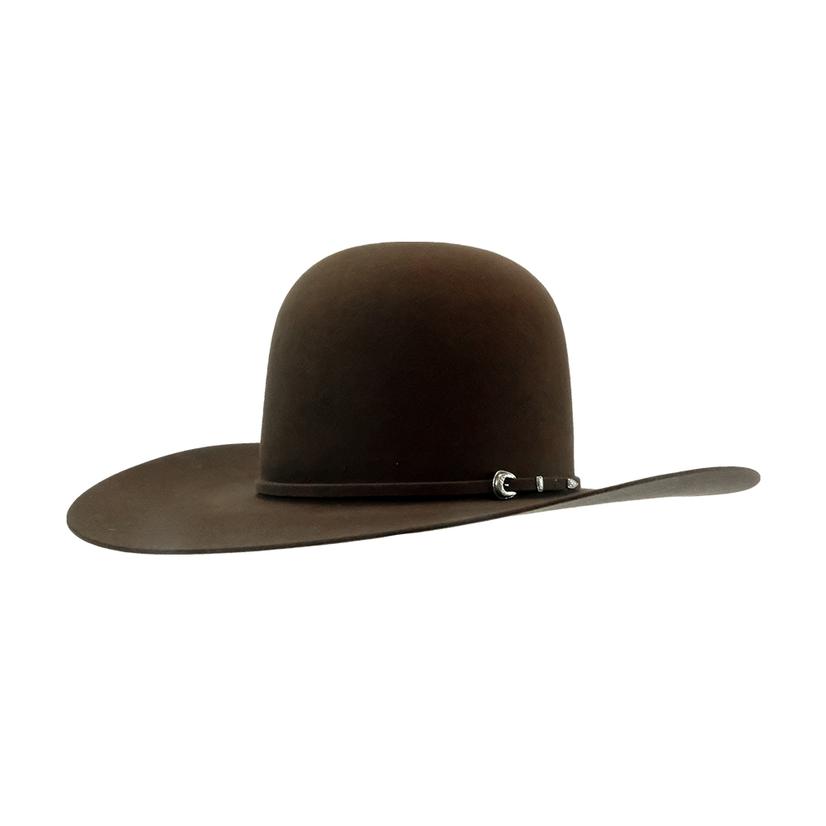 Rodeo King Hats Rodeo King 7X Whiskey 4.5" Brim Open Crown Felt Cowboy Hat