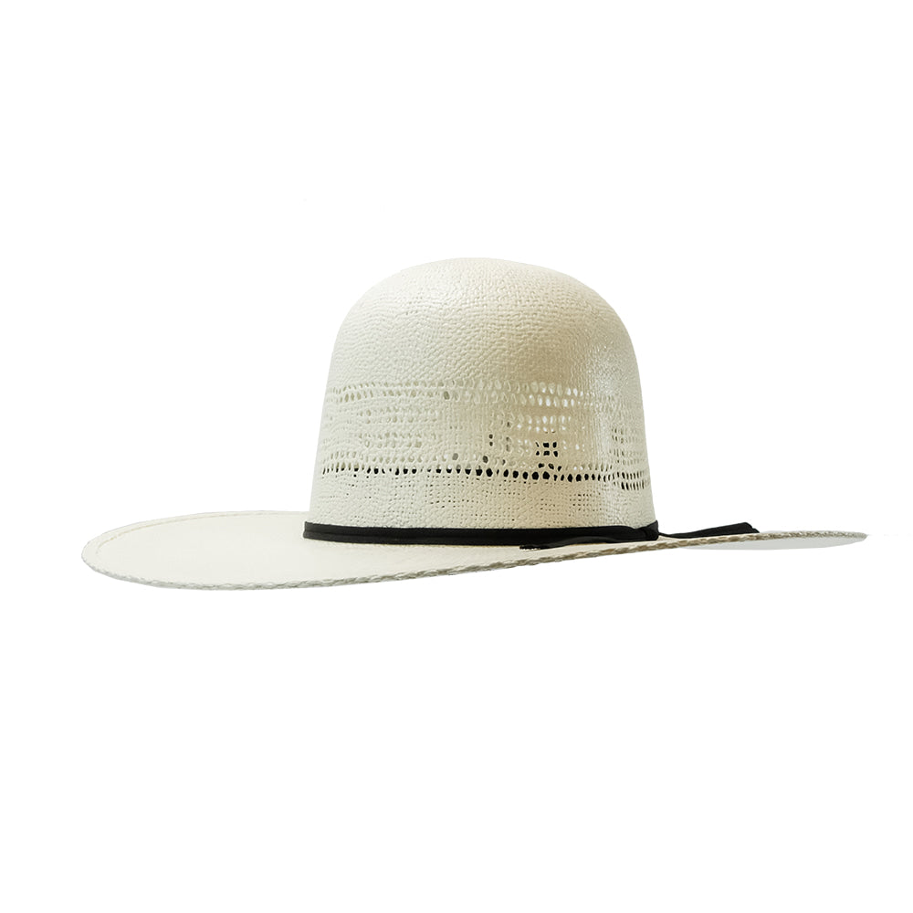 Rodeo King Hats Rodeo King HD Bangora 4.5 Brim Open Crown Natural Straw Hat with Leather Sweatband