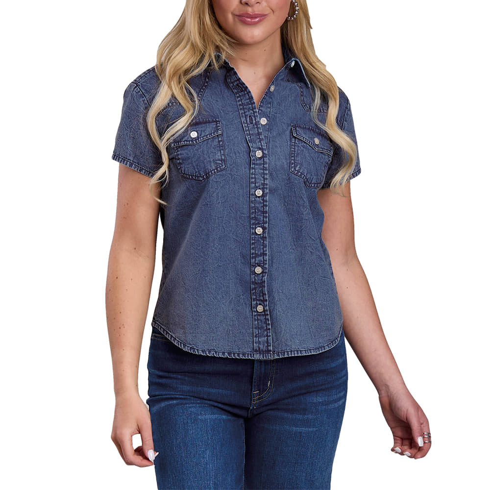 Roper Apparel Roper Denim Short Sleeve Button-Down Women's Shirt