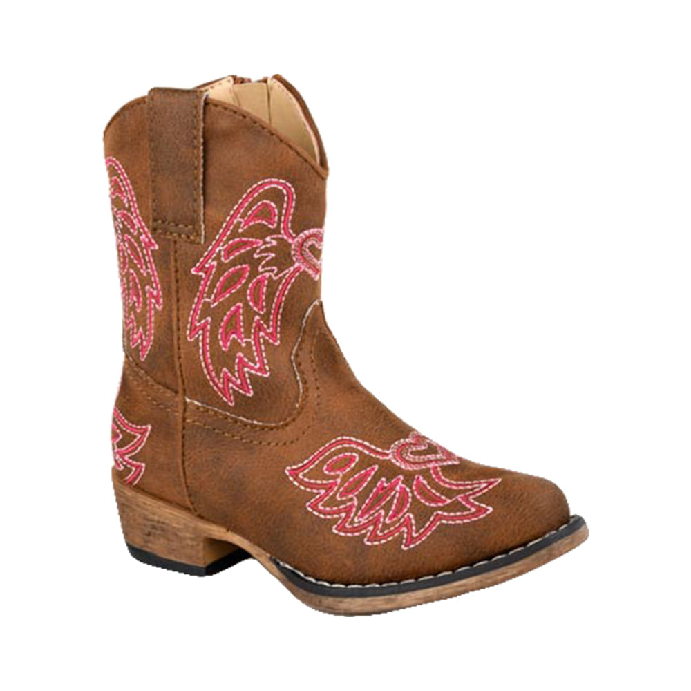 Roper Apparel Roper Girl's Brown Faux Riley Wings Boots
