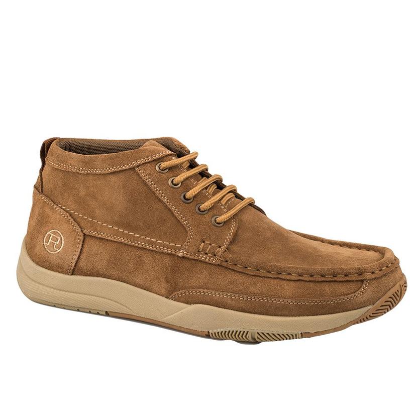 Roper Footwear Roper Clear Cut Tan Leather Lace Up Chukka Men's Shoes
