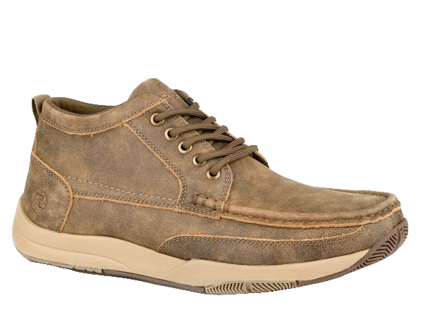 Roper Footwear Roper Clear Cut Tan Leather Lace Up Men's Shoes