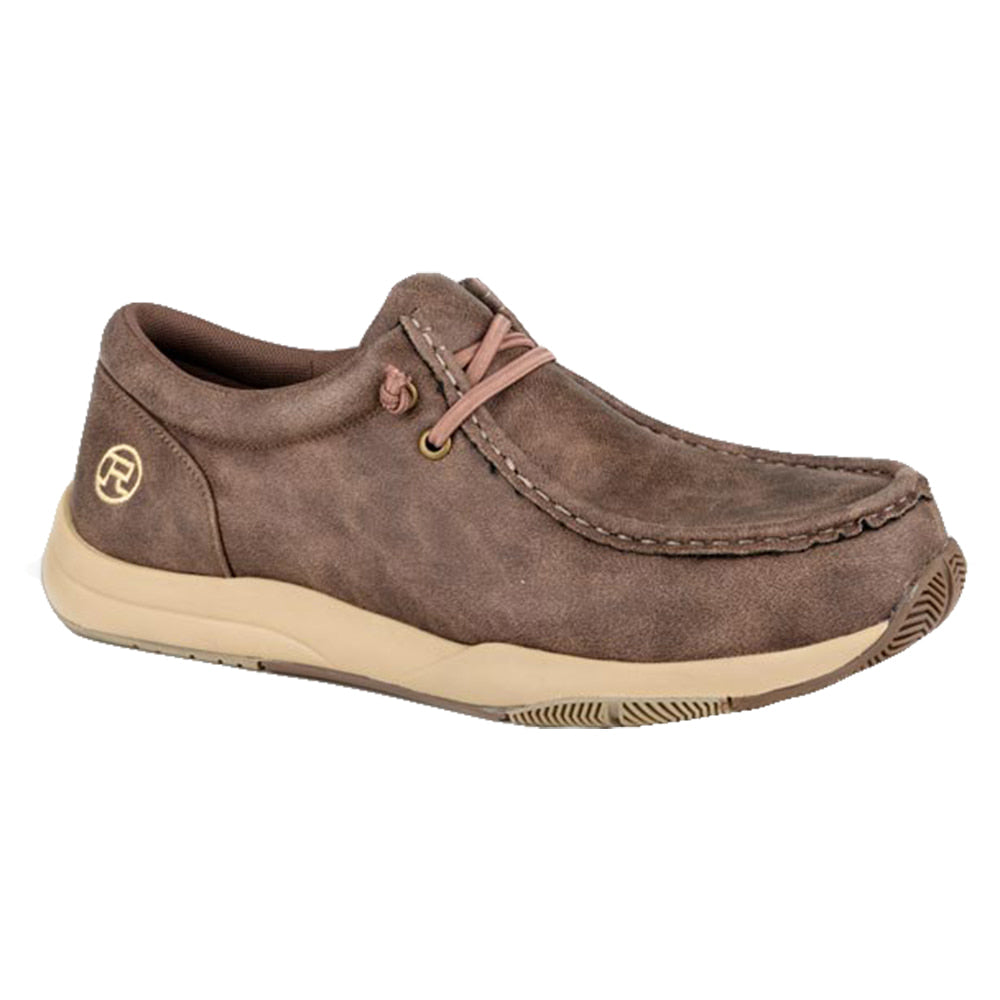 Roper Footwear Roper Men's Brown Faux Leather Clearcut Chukka Shoes