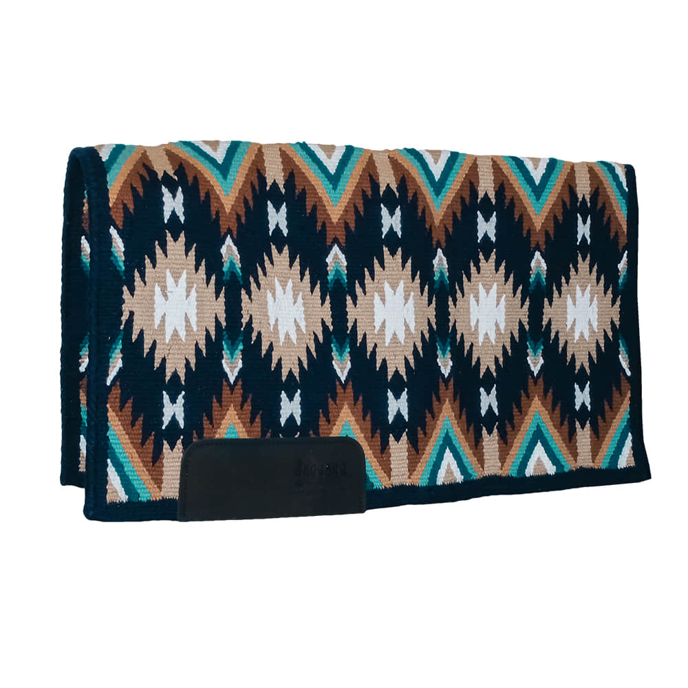 Saguaro Show Pads Tack Saguaro Show Pads Navy and White 34" x 38" Ranch Pad