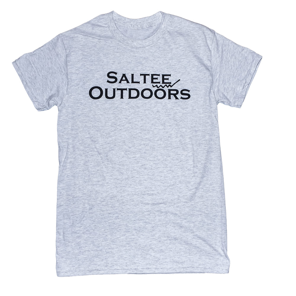 Saltee Outdoors Apparel Saltee Outdoors Ash Grey Men's Tee With Saltee Logo