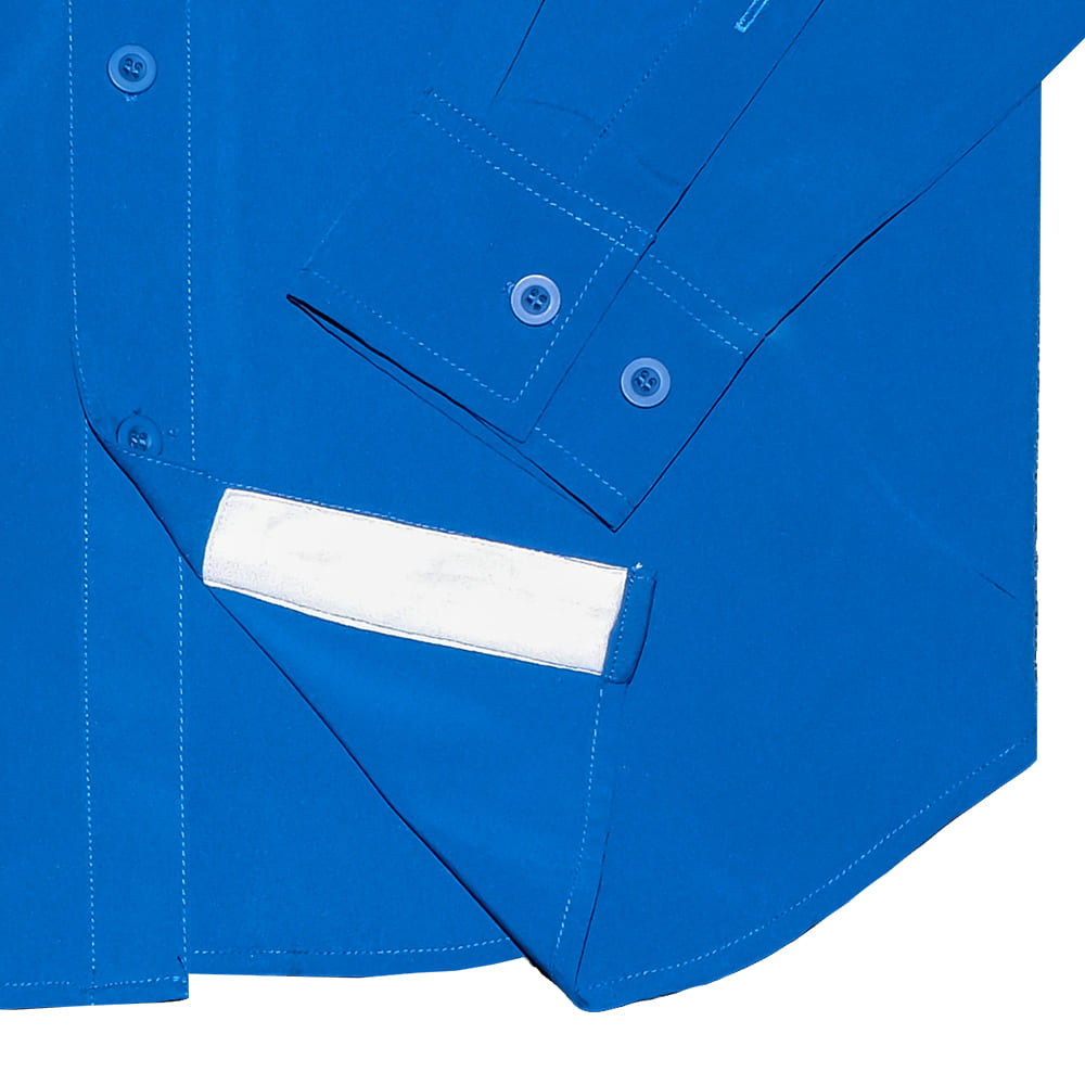 Saltee Outdoors Apparel Saltee Outdoors Eleuthra STT Blue Long Sleeve Button Front Men's Performance Shirt