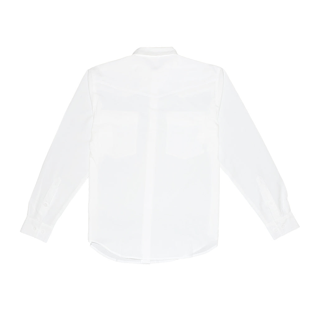Saltee Outdoors Apparel Saltee Outdoors Eleuthra Western White Hidden Snap Long Sleeve Men's Performance Shirt