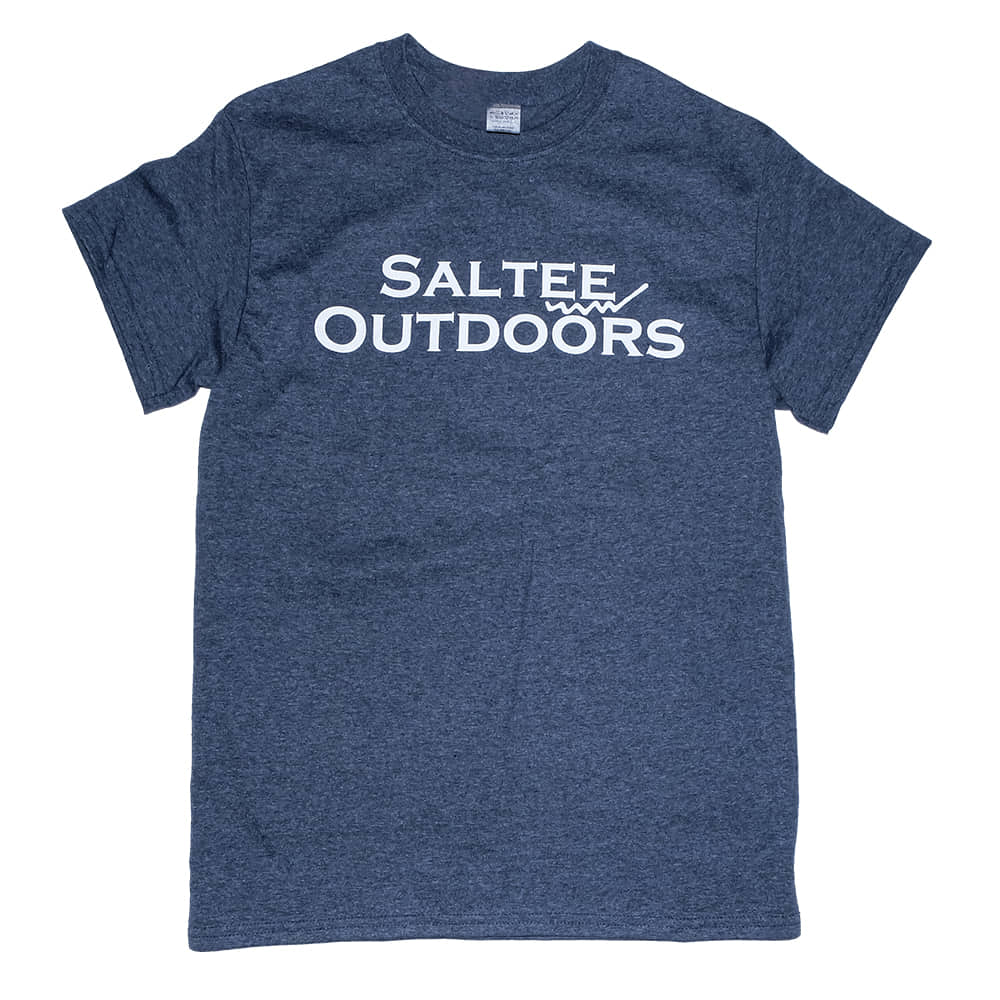 Saltee Outdoors Apparel Saltee Outdoors Heather Navy Men's T-Shirt With Saltee Logo