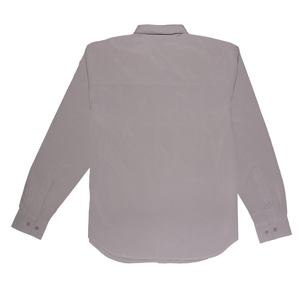 Saltee Outdoors Apparel Saltee Outdoors Laredo Arrowhead Grey Long Sleeve Button Front Men's Performance Shirt